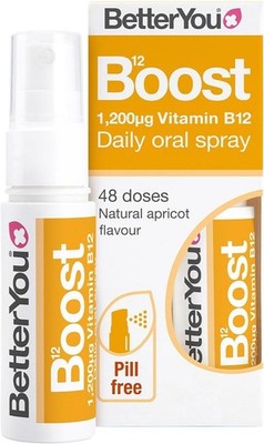 BetterYou Vitamin B12 Mundspray, natürlicher Aprikosengeschmack - 25 ml
