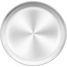 Stainless Steel Round Pizza Baking Pan 10 Inch Pizza Oven Tray Dishwasher Safe