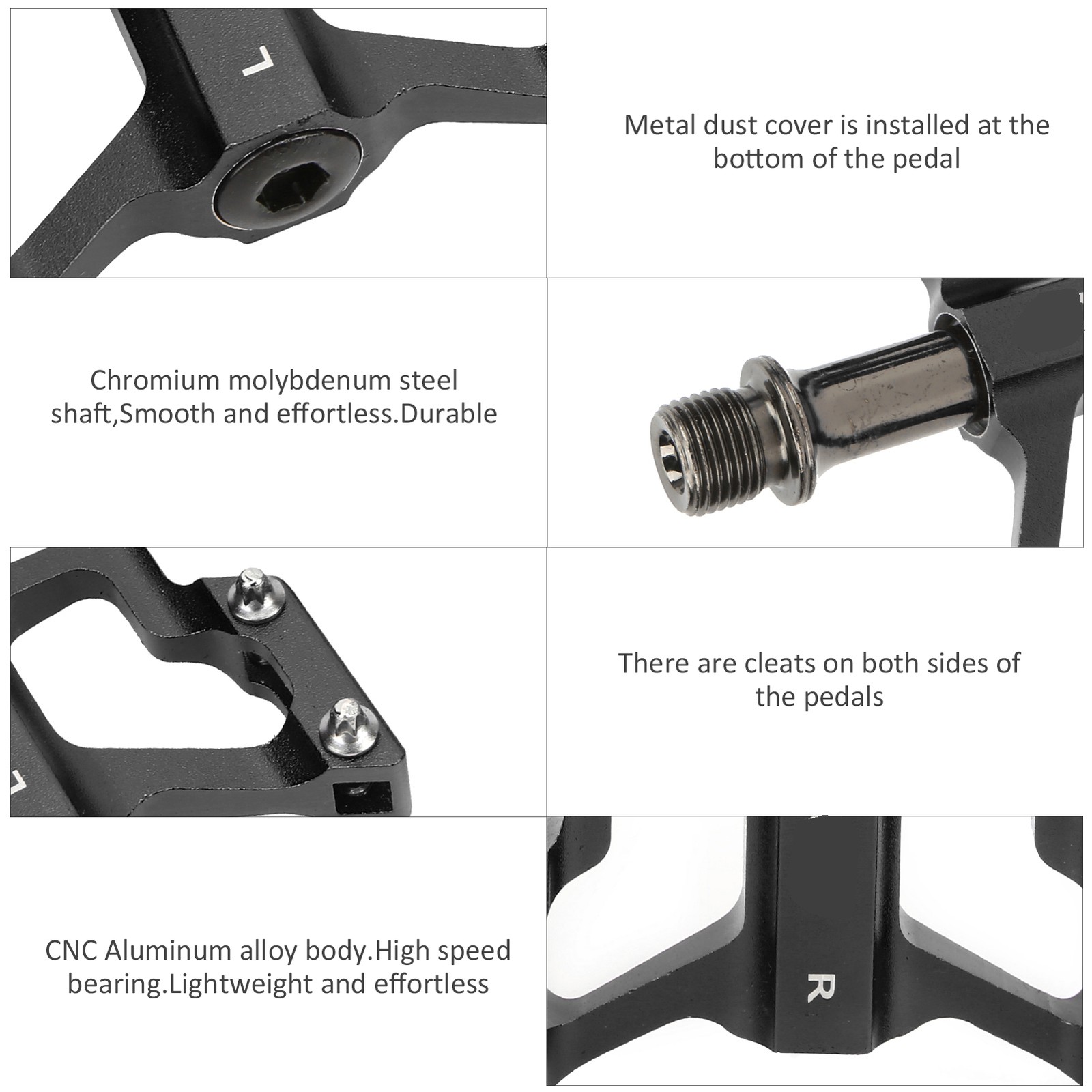 Durable CNC Aluminum Alloy 3 Bearing Bike Pedal For Mountain Bikes Trending
