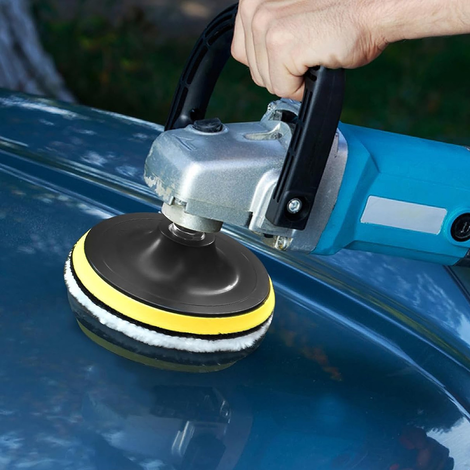 7Pcs Wool Polishing Buffing Pad Drill Buffer Attachment With Self Adhesive^
