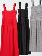 UNIQLO x CECILIE BAHNSEN Shirred Sleeveless Dress 488216 S-XXL Japan New