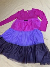 Girls Pink Dress Size 120 Hanna Andersson Pink Lavender And Black Dress