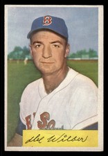 1954 Bowman Baseball Card #178 Del Wilber