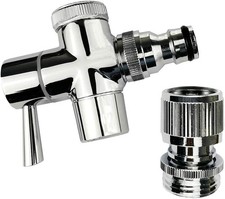 Brass Faucet Diverter Valve with Quick Connection, Chrome