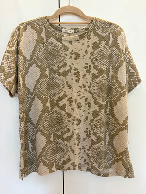 rag & bone Damen T-Shirt XL Beige/Khaki
