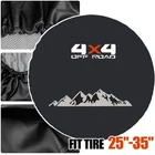 Universal PVC Leather 4X4 Spare Tire Cover Protector Wheel Diameter 25"-35"