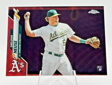 Sheldon Neuse 2020 Topps Chrome #61 Red Wave /5