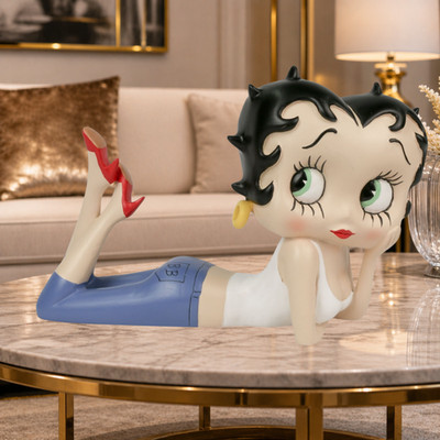 NEU BETTY BOOP LIEGEND SONNIGER TAG FIGUR ORNAMENT SAMMLERSTÜCK VINTAGE KUNSTHARZ GESCHENK