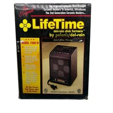 Pelonis Del Rain 1500VI Original Disc Furnace Ceramic Space Heater In Box