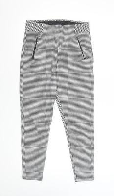Marks and Spencer Damen schwarz karierte Knöchelleggings Größe 10