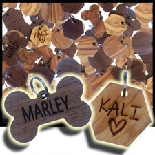 CUSTOM ENGRAVED PERSONALIZED PET TAG ID DOG CAT NAME TAGS DOUBLE SIDED