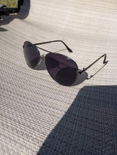 FREE SHIPPING - Polarized Metal Frame Black Aviator Sunglasses Men's Unisex