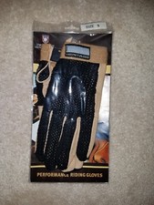Heritage Gloves Crochet Black / Tan  Riding Gloves Driving Gloves