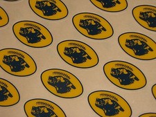 MICHIGAN WOLVERINE MAIZE  NAVY Football Helmet Awards Decals FULL Size Qty 20 