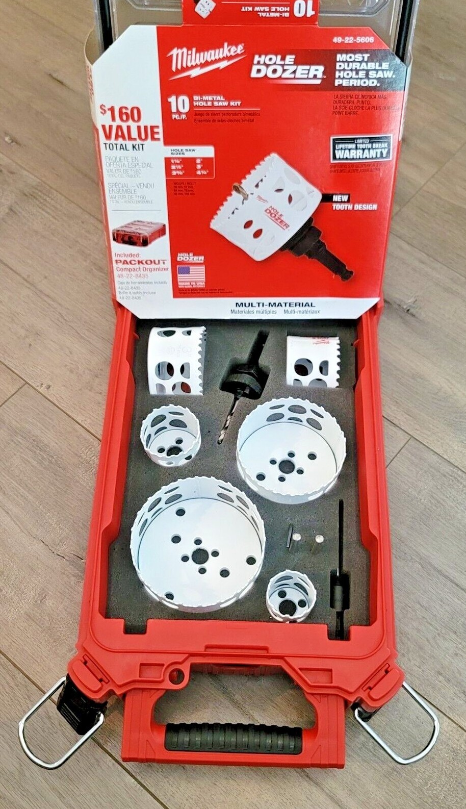 Milwaukee 10pc Hole Dozer Bi-Metal Hole 