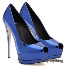 Women's Peep Toe Platform High Heels Pumps Stilettos Fashion Party Shoes