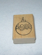 Stampendous - Rubber Stamp - Retro Collection - Christmas Ornament - Medium