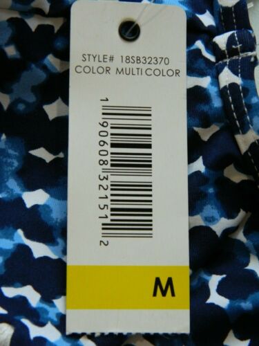 Anne Cole Studio Medium Blue Print Flounce Around Bikini Swimsuit Bottoms NWT M - Picture 3 of 4