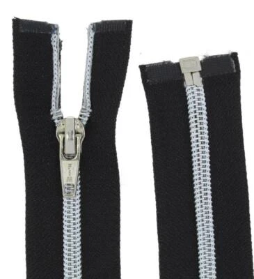 FIM Reißverschluss EXTRAMAß teilbar,Reissverschlüsse Kunststoff Nylon schwarz DELUXE