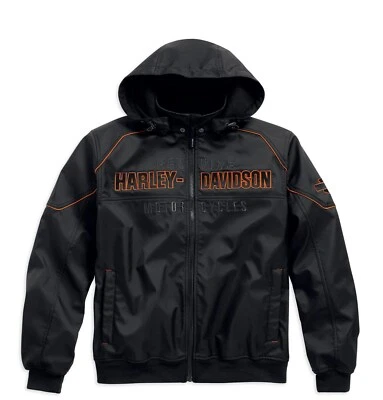 Harley-Davidson Idyll Outerwear Soft Shell Jacke Gr. L - Schwarz Herren
