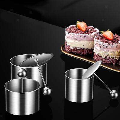Edelstahl Lebensmittel Ring Mini Backring Maker für Mousse Brot Scones