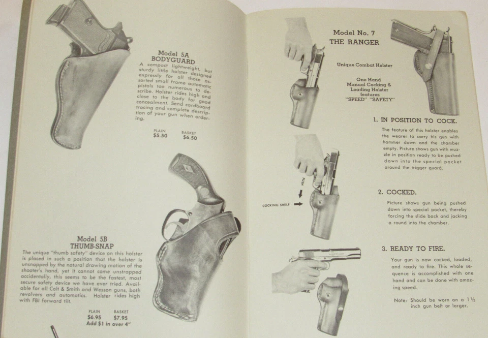 VTG 1960s BIANCHI HOLSTERS CATALOG! POLICE/BODY GUARD/GUNFIGHTER! PICS & PRICES! - Image 4 of 4
