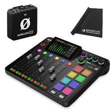Rode Rodecaster Pro II Podcast Station + WIME-TX Drahtlos-Mikrofon + Tuch