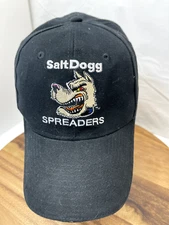 Salt Dogg Hat Cap Spreaders Embroidered Black Adjustable Strap Back Baseball
