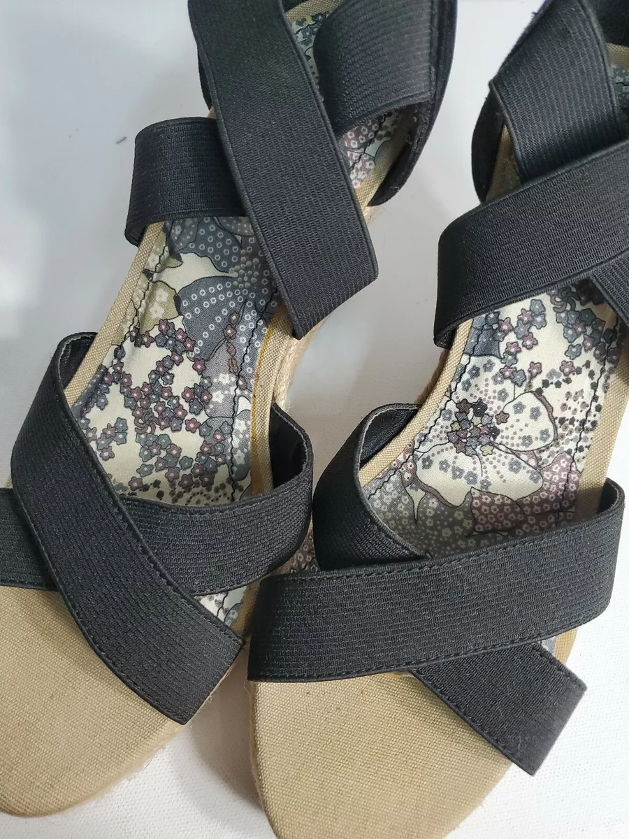 Bamboo Woman Black Textile elasticity slip on 3.75