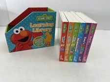 Sesame Street Learning Library- Set of 6 Board Books Kids Children Learn to Read