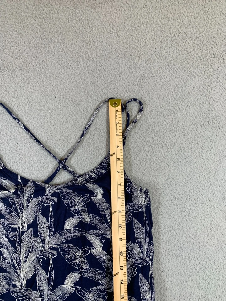 Camiseta sin mangas RVCA para mujer S azul playa verano coqueta costera Y2K Babydoll Foto 4 de 4