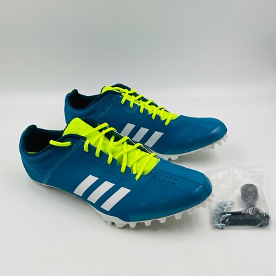 Adidas Adizero Finess Light Blue Track Running Shoes BB3534, Men's Size 9.5