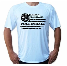 Volleyball Flag Boat Beach Sun Sport Short Sleeve UPF 50 T-Shirt UV Protection
