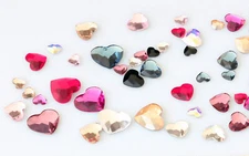 Superior PRIMERO 2808 Heart Flat Backs No Hotfix Crystals * Many Colors