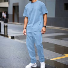 Mens Sweatsuits 2 Piece Sport Tracksuit Jogger Sweat Suits Jogging Outfits