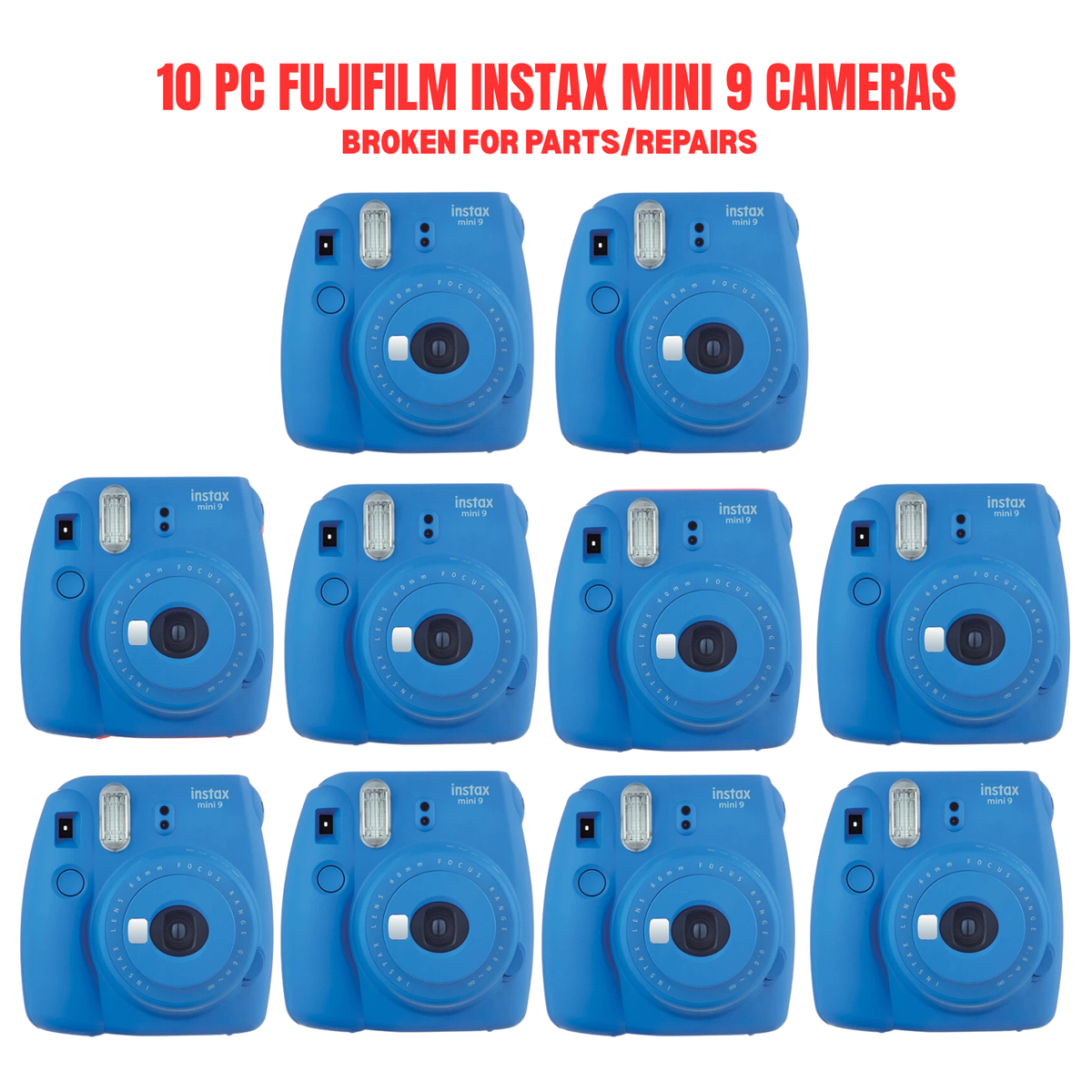 Parts Mini9 10 PC FUJIFILM Instax Mini Camera Cobalt Blue- FOR