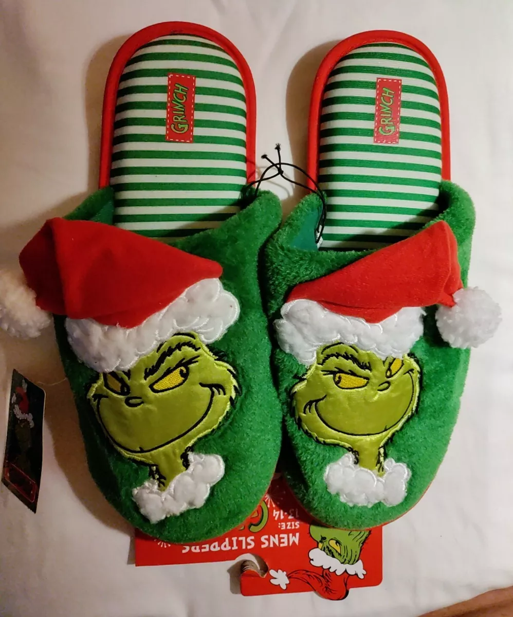 Mens grinch best sale slippers