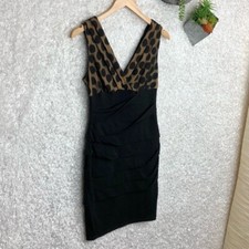 Polka Dot Bodycon Bandage Dress Sleeveless Cocktail Party Carole Little Size 6