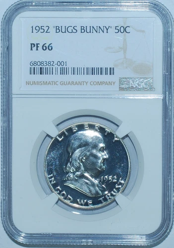 1952 NGC PR66 FS-403 Bugs Bunny Franklin Half Dollar Nice and Frosty