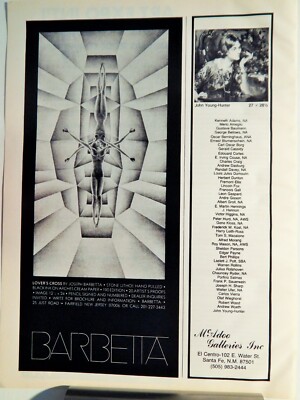 JOSEPH BARBETTA    ART PIECE VTG ORIG  1978 ADVERTISEMENT