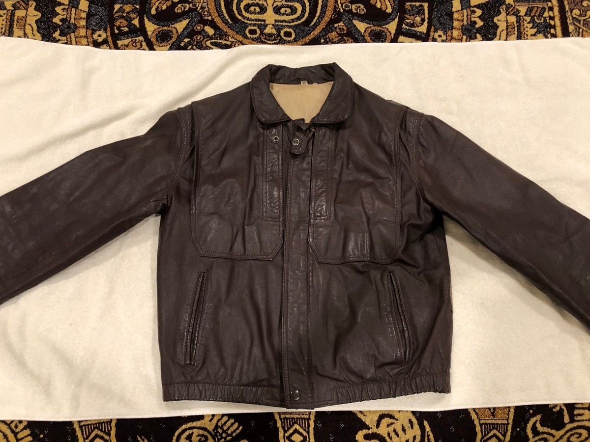 Rage Brown Leather Jacket for Men bomber | eBay