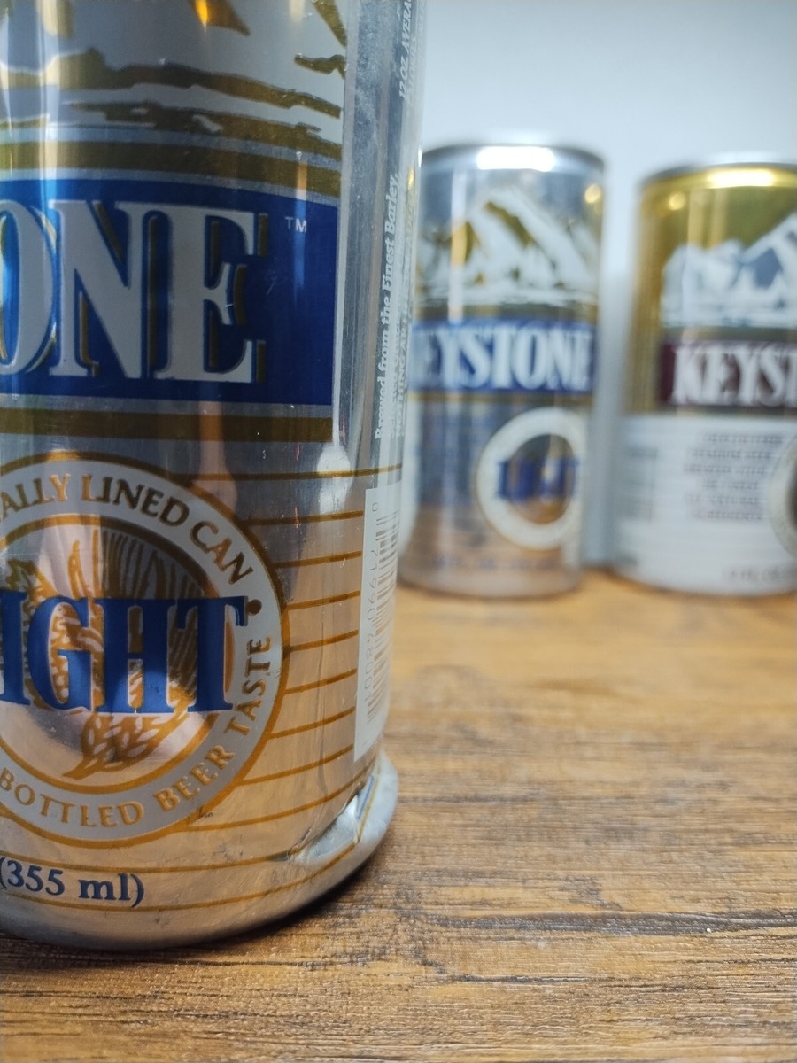 Vintage - Lot of 3 Keystone Beer Cans, 2x Light (1 Heavy Vintage - Lot of 3 Keystone Beer Cans, 2x Light (1 Heavy