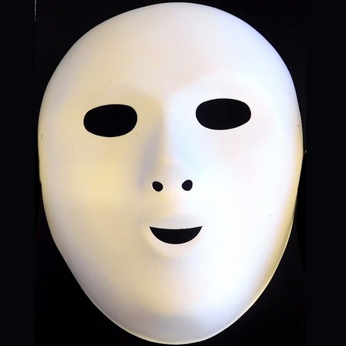 Elegante Vestido Máscaras Faciales para Pintar y Decorar Paquete de 3 Acabado de Rebaño Halloween - Imagen 2 de 3