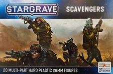 Stargrave Scavengers 28mm New • 1 Sprue • 5 Miniatures • Osprey Northstar