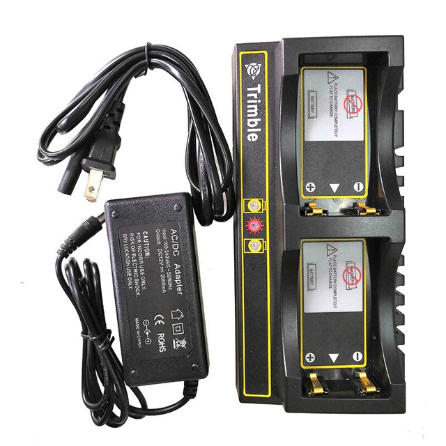 Replacement Trimble GPS Dual Battery Charger R8 R7 5800 5700 TSC1 TDS