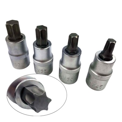 ASTA 1/2'' Torx Steckschlüssel T20-T60 Innen-Torx Bit Einsatz Stecknuss Nuss Kfz