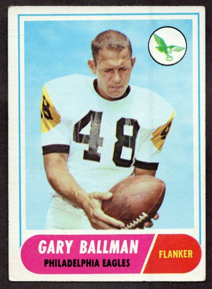 Gary Ballman #58 Football Cards 1968 Topps trading card — raw and PSA graded price guide