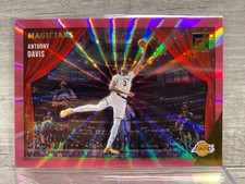 2021-22 Donruss Anthony Davis Pink Holo Laser SP #4 Lakers