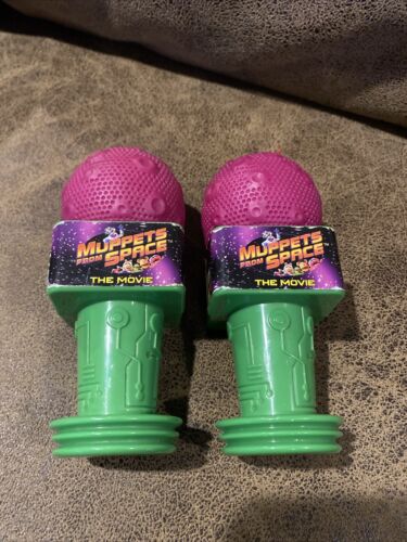 Henson Wendy's Kids Meal Toy Muppets From Space Microphone Vintage 1999 X2