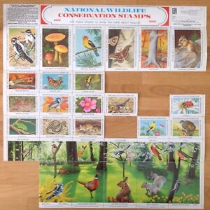 National Wildlife Federation Complete 1969-1976 Wildlife Stamp Album In Very nice Album FREE SHIPPING